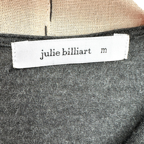 Julie‎ Billiart Cross Strap V Neck Draped Front Rolled Hem Sleeveless Top Medium - Picture 4 of 7